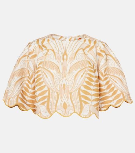 Farm Rio Top imprimé en lin - Farm Rio - Modalova