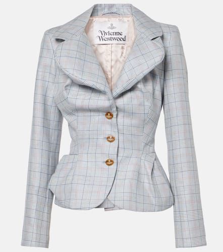 Blazer Drunken de lana y lino a cuadros - Vivienne Westwood - Modalova