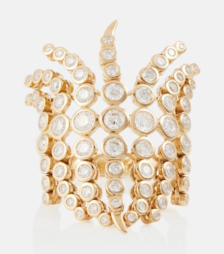 Anillo Fringe de oro de 14 ct con diamantes - Ondyn - Modalova