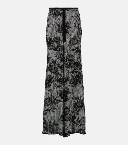 Alaïa Falda larga de malla floral - Alaia - Modalova