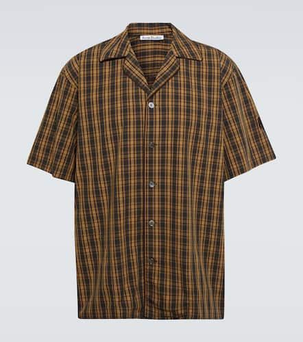 Camisa de algodón a cuadros - Acne Studios - Modalova