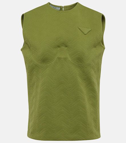 Prada Logo sleeveless knit top - Prada - Modalova