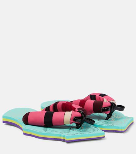 Pucci Marmo-print padded sandals - Pucci - Modalova