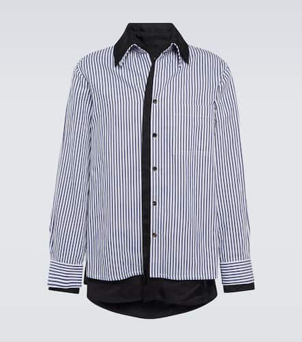 Pinstriped cotton and linen shirt - Bottega Veneta - Modalova