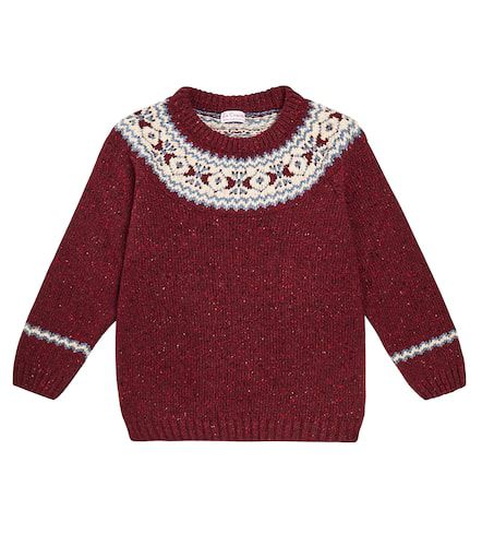 Fair Isle wool-blend sweater - La Coqueta - Modalova