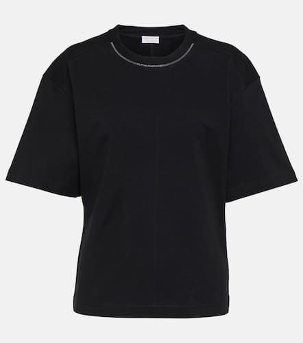 Verziertes T-Shirt aus Baumwolle - Brunello Cucinelli - Modalova
