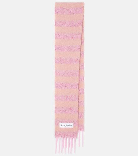 Striped wool-blend scarf - Acne Studios - Modalova