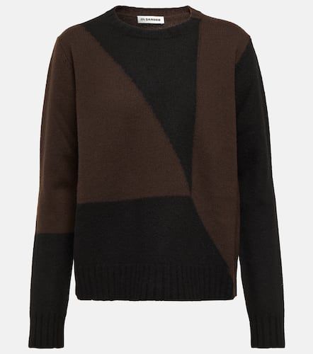 Pullover in lana vergine con intarsio - Jil Sander - Modalova