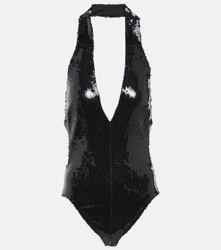 Sequined halterneck bodysuit - Alexandre Vauthier - Modalova