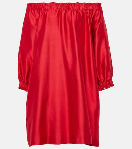 Lepre off-shoulder silk and cotton minidress - Max Mara - Modalova