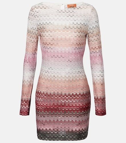 Vestido corto de lamé en zigzag - Missoni - Modalova