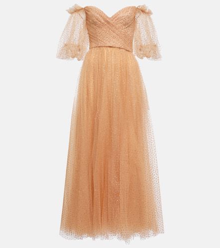 Embellished tulle off-shoulder gown - Monique Lhuillier - Modalova