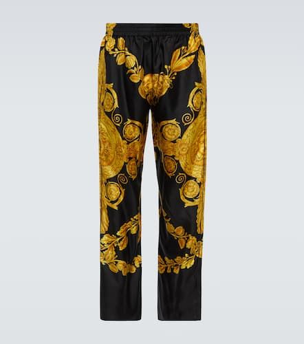 Pyjama-Hose Barocco aus Seiden-Twill - Versace - Modalova