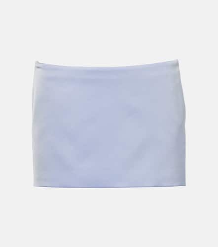 Low-rise satin crÃªpe miniskirt - Alex Perry - Modalova