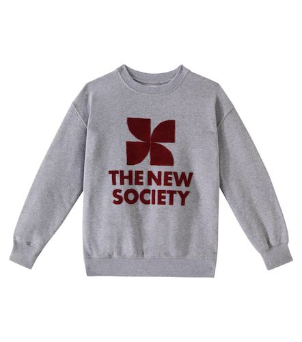 Space logo cotton jersey sweatshirt - The New Society - Modalova