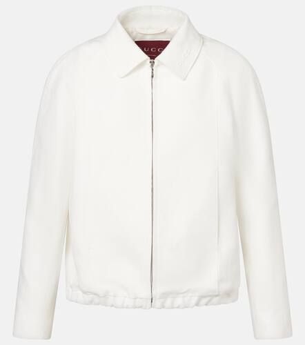 Chaqueta en mezcla de lino y algodón - Gucci - Modalova