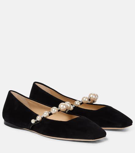 Ade embellished suede ballet flats - Jimmy Choo - Modalova