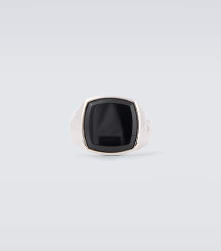 Ring Cushion Polished aus Sterlingsilber mit Onyx - Tom Wood - Modalova