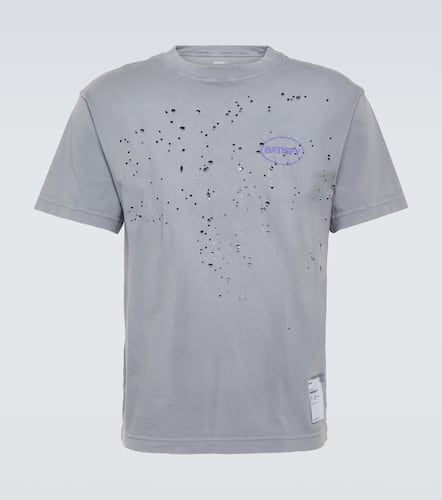 Mothtech distressed cotton jersey T-shirt - Satisfy - Modalova
