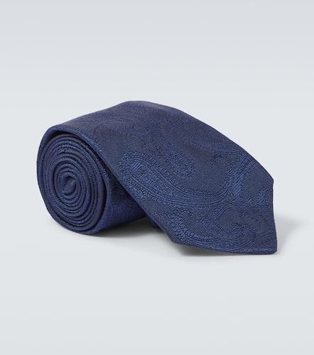 Cravatta in jacquard di seta - Brunello Cucinelli - Modalova