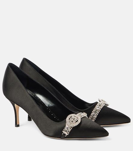 Manolo Blahnik Pumps Asa 70 in raso - Manolo Blahnik - Modalova