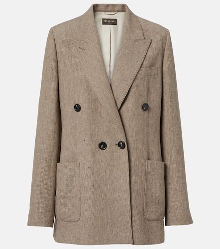 Blazer Genny en crêpe de lin - Loro Piana - Modalova