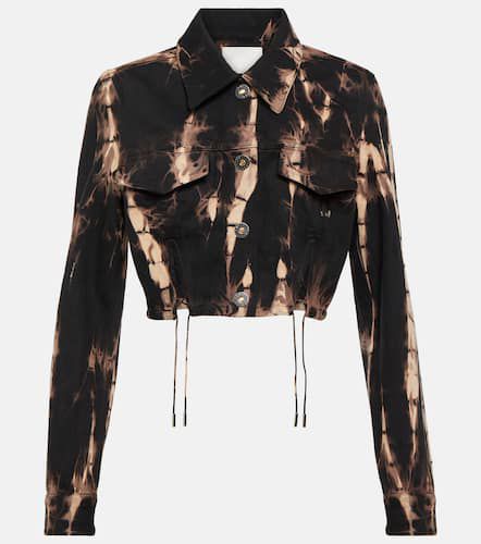 Chaqueta en denim tie-dye cropped - Dion Lee - Modalova