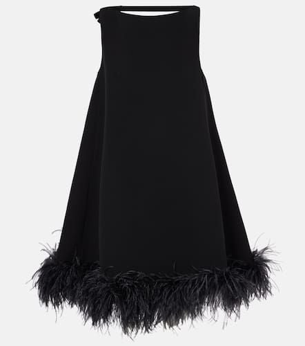 Valentino Feather-trimmed minidress - Valentino - Modalova