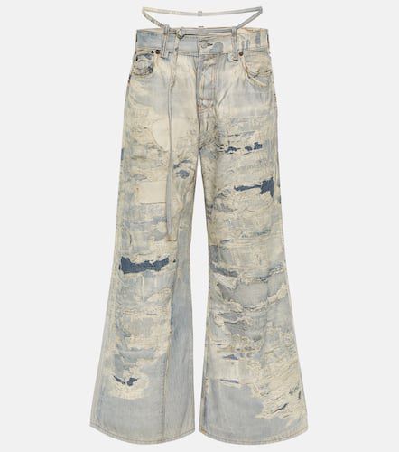 Repair mid-rise wide-leg jeans - Acne Studios - Modalova