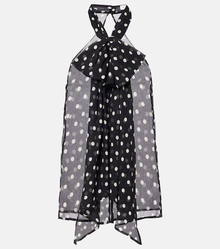 Tank top in seta trasparente a pois - Nina Ricci - Modalova