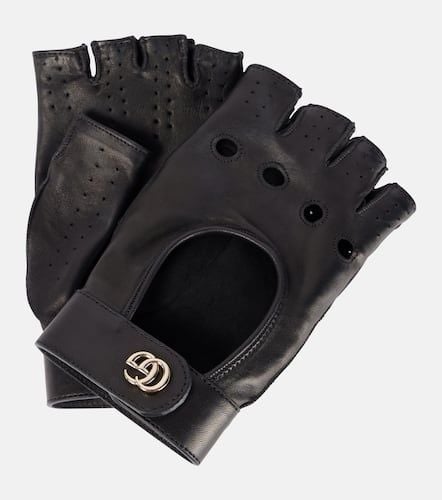 Gucci Guantes de piel con GG - Gucci - Modalova