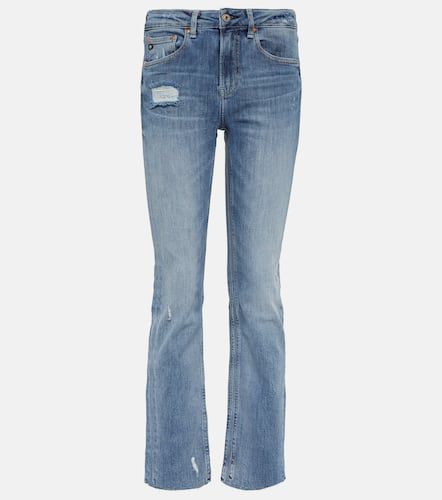 Girlfriend mid-rise straight jeans - AG Jeans - Modalova