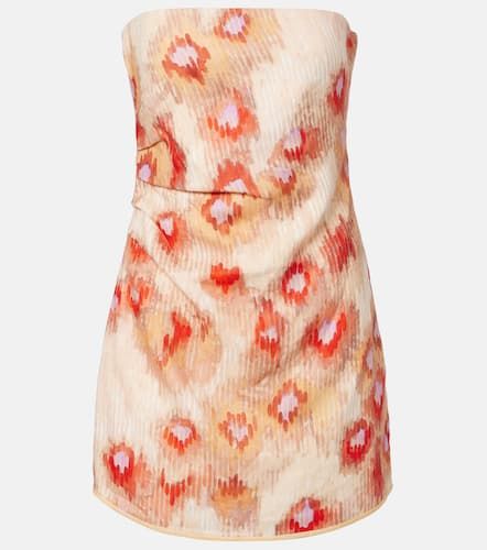 Vestido corto Fiorella de lino floral - SIR - Modalova