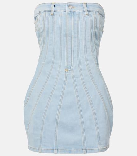 Mugler Bustier-Kleid aus Denim - Mugler - Modalova