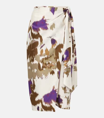 Dritto printed silk wrap skirt - Max Mara - Modalova