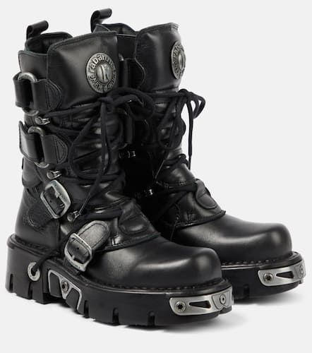 X New Rock Bikerstiefel aus Leder - Rabanne - Modalova