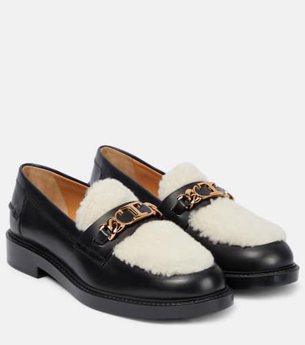 Tod's Leather and shearling loafers - Tod's - Modalova