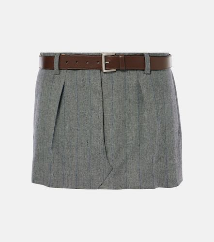 Prada Checked wool miniskirt - Prada - Modalova