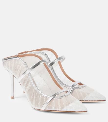 Mules Maureen 85 con glitter y piel - Malone Souliers - Modalova