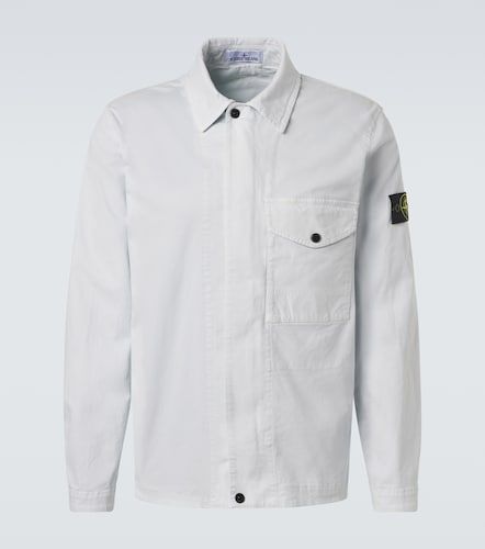 Compass cotton canvas overshirt - Stone Island - Modalova