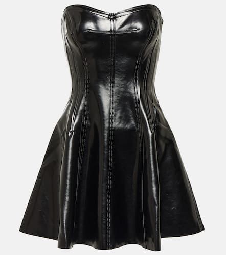 Grace faux patent leather minidress - Norma Kamali - Modalova