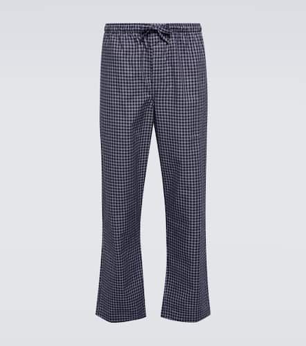 Checked cotton pajama pants - Derek Rose - Modalova
