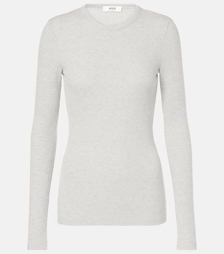 Delphi ribbed-knit jersey top - Agolde - Modalova