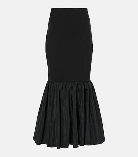 Hawthorne taffeta-trimmed ponte maxi skirt - Staud - Modalova