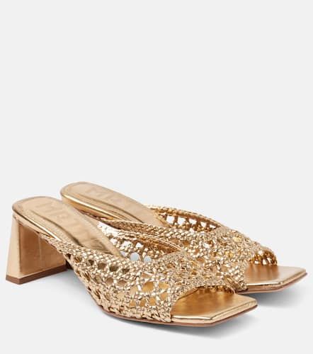 Pantoletten Ernestina aus Metallic-Leder - Souliers Martinez - Modalova