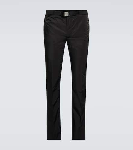 Givenchy 4G belted slim nylon pants - Givenchy - Modalova