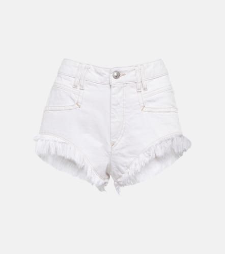 Eneidao frayed denim shorts - Marant Etoile - Modalova