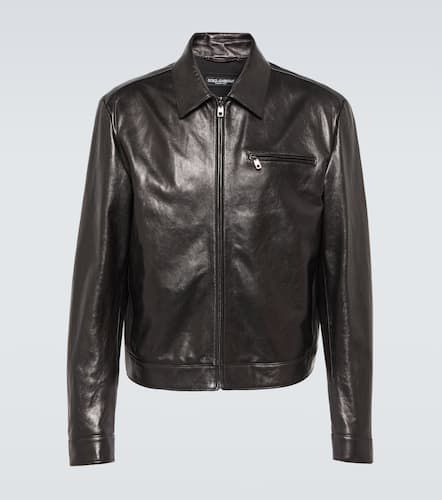 Dolce&Gabbana Leather jacket - Dolce&Gabbana - Modalova