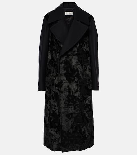 Paneled wool-blend coat - MM6 Maison Margiela - Modalova