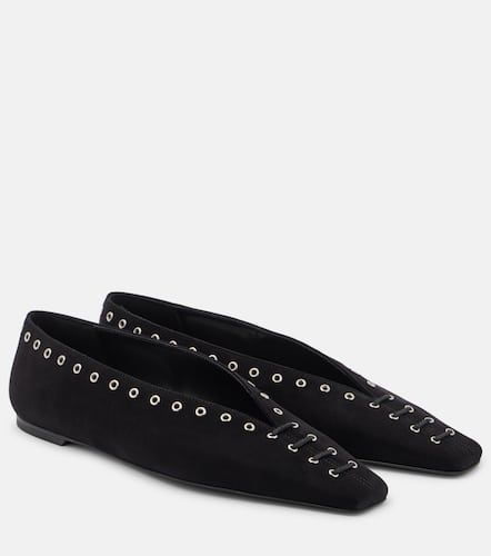 Toteme Suede lace-up ballet flats - Toteme - Modalova